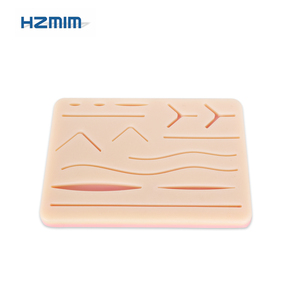 Almohadilla de Sutura Quirúrgica de Silicona Duradera para Estudiantes de Medicina, Realista, con 14 Heridas, 3 Capas y Malla, para Práctica de Sutura en Piel - Product Image 1