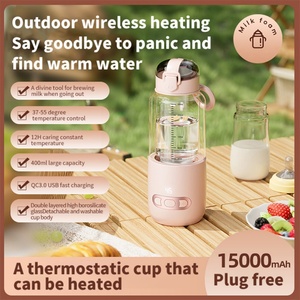 New Arrival Wireless Food Makers Bottle Warmers Travel Milk Warmer Portable <b>USB</b> <b>Heating</b> Baby Bottle Warmer - Product Image 5