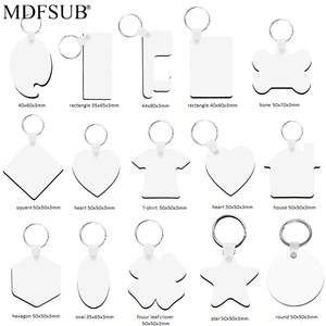 Llaveros de MDF para Sublimación de Doble Cara, Ecológicos, de 3mm de Grosor, Varios Tamaños/Formas, Impresión por Transferencia Térmica, DIY - Product Image 6