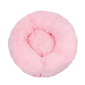 Venta al por mayor de lujo redondo de felpa camas para mascotas pequeñas a extra grandes cama calmante para perros - Product Image 4