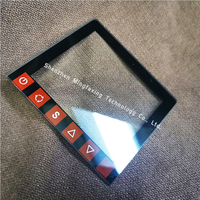 Panneau de verre personnalisé OEM pour interrupteur, application de contrôle de la maison intelligente, verre AR AF ultra-blanc trempé