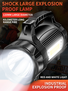 Lampe de poche Led projecteur Portable 400 Lumens 10km batterie 3600mah intégrée projecteur Portable étanche lampe de travail - Product Image 2