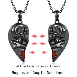 2 Pcs/Set Best Friends Love Splicing Pendant Necklace Flower Love Rainbow Pendant Necklace Adjustable Friendship Jewelry Gift - Product Image 3