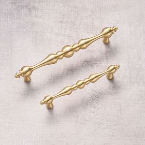 Luxury Scandinavian Style Solid Brass Pulls Handles Gold Cabinet Drawer Wardrobe <strong>Doors</strong> Handles <strong>Knobs</strong> - Product Image 1
