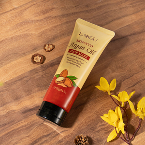 Mascarilla Capilar Hidratante Laikou con Aceite de Argán de Marruecos, <span class=keywords><strong>Oro</strong></span> Líquido para Dar Brillo al Cabello, Mascarilla OEM para el Cuidado del Cabello de Salón y Spa - Product Image 1