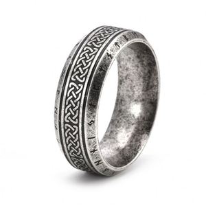 New Design <b>Ring</b> Vintage Nordic Celtic Knot <b>Viking</b> Amulet Words Ancient Gold Stainless Steel <b>Men</b> Size 7-13 <b>Ring</b> Jewelry - Product Image 5