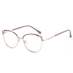 Nouvelles montures de lunettes pour femmes, logo personnalisé, monture optique en métal, <span class=keywords><strong>filtre</strong></span> <span class=keywords><strong>anti</strong></span>-lumière bleue, monture de lunettes photochromiques, lunettes optiques - Product Image 4