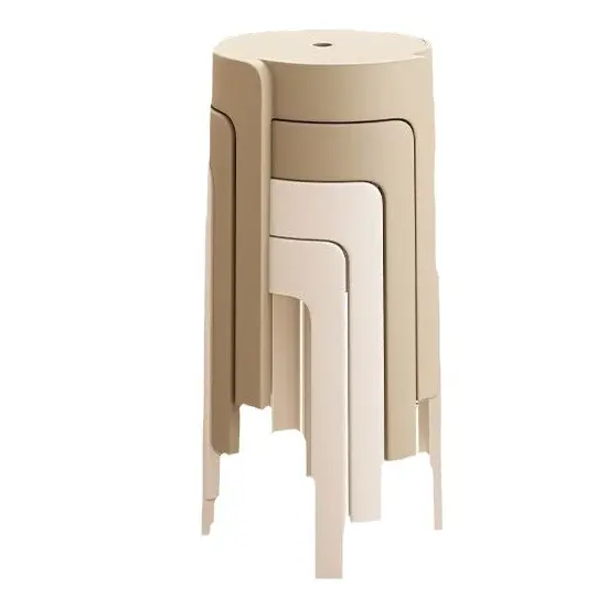 Plastic Stool Nordic design Portable Household Thickened Adult Square Stool Modern Living Room Stackable High Quality Stool