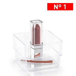 Organizzatore per il trucco in plastica, dimensioni standard, durevole, riutilizzabile, per la conservazione domestica, colori assortiti - Product Image 1