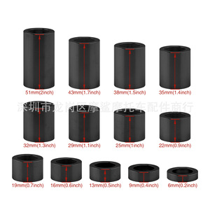 Kit de espaciadores de eje de rueda de 3/4" a 1-1/8" para motocicletas Harley Davidson - Product Image 4