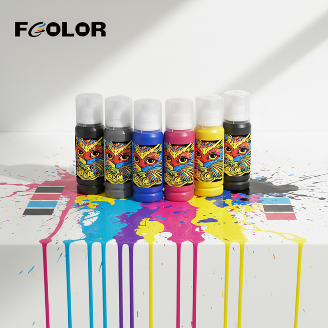 Fcolor PK Gray KCMY 6 Color Good Sublimation Ink for Epson Eco tank ET8550 ET-8550 Printers