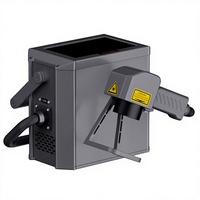 Machine de marquage laser à fibre portative refroidie par air Huike 20W pour le traitement des plaques signalétiques métalliques et des logos