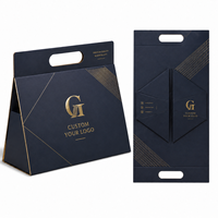 Boîte cadeau pliable OEM, emballage de luxe pour vêtements, boîte pour chemise, finition mate avec dorure à chaud, recyclable et écologique