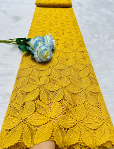 Tela de Encaje de Cordón Guipur de <span class=keywords><strong>Moda</strong></span> NI.AI, Tela de Encaje de Cordón Africana de Alta Calidad para Fiestas Nigerianas - Product Image 2