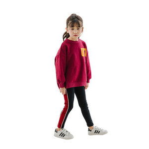 Ensemble de survêtement d'hiver deux pièces avec leggings de sport, cintres à pantalons en gros pour enfants, nouveaux produits sur le marché chinois - Product Image 1