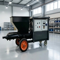 Nouvelles grandes machines à projeter le mortier allemandes avec moteur et composants principaux de pompe