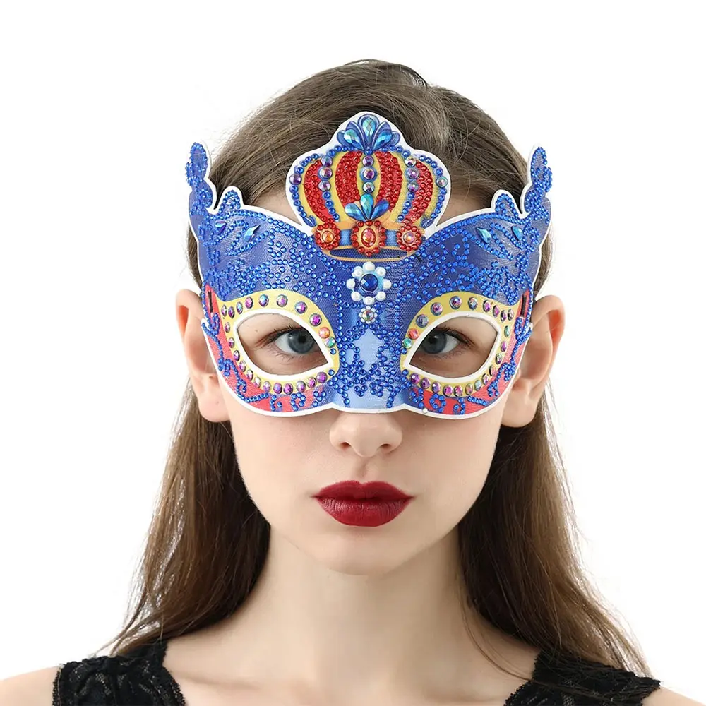 DIY Diamond Painting Mask Art Crafts animal Festival Prom Party Mask Handmade Christmas Gifts Crafts Face Modification Tools