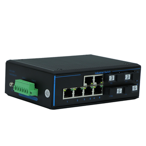 ตัวแปลงสัญญาณอีเธอร์เน็ต SFP เป็น RJ45 สำหรับอุตสาหกรรม ขายดี 10/100/1000Mbps 6 พอร์ตเครือข่าย 4 SFP ติดตั้งบนราง DIN รองรับ POE ตัวรับส่งสัญญาณไฟเบอร์ - Product Image 6