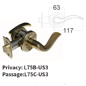 Vente en gros usine : Serrures de porte intérieures pour hôtels et poignées de serrures de porte de luxe pour appartements, design populaire et très demandé - Product Image 1