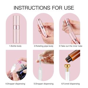 Wholesale <b>Mini</b> 5ml/8ml/10ml/15ml/20ml/25ml/30ml Glass Perfume <b>Bottle</b> with Pump Sprayer for Personal Care - Product Image 3