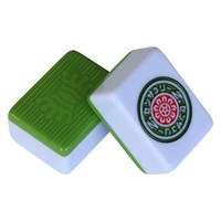 120 tuiles de mahjong magnétiques vertes et bleues de 58 mm pour machine à mahjong automatique à 4 ports