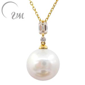 Collar con Colgante de Plata 925 de UM Jewelry, Perla Natural de Agua Dulce al por Mayor, Unisex/Hombre/Mujer, Regalo para Aniversario de Bodas o Uso Diario - Product Image 1