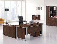 Robuste en bois marron traditionnel, usine unique, ergonomique avec tiroir, vente en gros, lot de bureau d'ordinateur