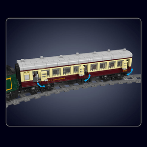Mould King 12053, 2206 Piezas, Serie <span class=keywords><strong>de</strong></span> Trenes, <span class=keywords><strong>Tren</strong></span> Clásico Escocés RC, Bloques <span class=keywords><strong>de</strong></span> Construcción, Modelo <span class=keywords><strong>de</strong></span> Ladrillos, Juguete Educativo Técnico - Product Image 5