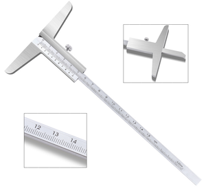 فرجار رنييه عالي الدقة من الفولاذ المقاوم للصدأ من الدرجة الصناعية بمقياس عمق الحجم اليدوي - Product Image 1