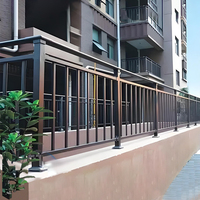 Système de balustrade de balcon moderne en alliage d'aluminium pour intérieur, panneaux courbes et droits, hauteur réglable, clôture de sécurité, DIY, appartement, hôtel