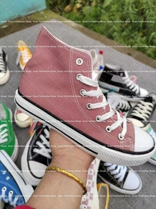 Cao Top Ren UPS phong cách cổ điển các cặp vợ chồng Giày loạt trượt trên unisex Giày vải thường đi bộ Sneakers Cổ giày - Product Image 3