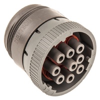 TE, HD16-9-96S Rundst ecker, HD10 Serie, Gerader Stecker