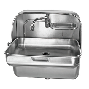 GUANGRUN GR-595 Grifo Plegable de Acero Inoxidable con Espejo y Desagüe para Instalaciones Exteriores, Barcos/Yates, Baños Públicos y Autocaravanas - Product Image 1