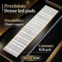 Circuit imprimé en aluminium LED personnalisé, circuit imprimé à noyau métallique, circuit imprimé rigide LED MCPCB, cuivre 35um, 1,60 mm pour modules d'éclairage