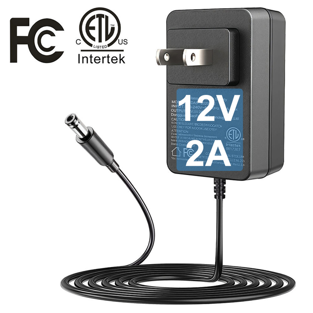 ESann Universal AC Adapter AC110V to DC12V 12V 2A Intertek Power Supply Adapter for Signage