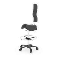 Chaise ESD en acier inoxydable pour usine/tabouret ESD pivotant réglable en acier inoxydable/chaise conductrice ESD pour salle blanche