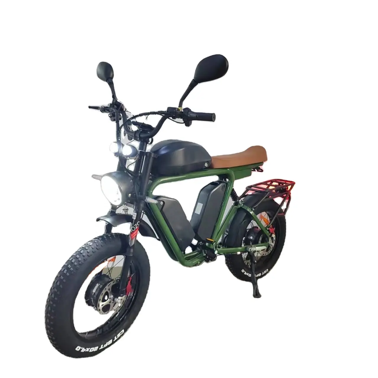 Bike Electric 52V Doppel motor Bafang 2000W 79Ah Öl bremse Voll federung Fett Reifen Langstrecken Aluminium rahmen schnell MTB Offroad