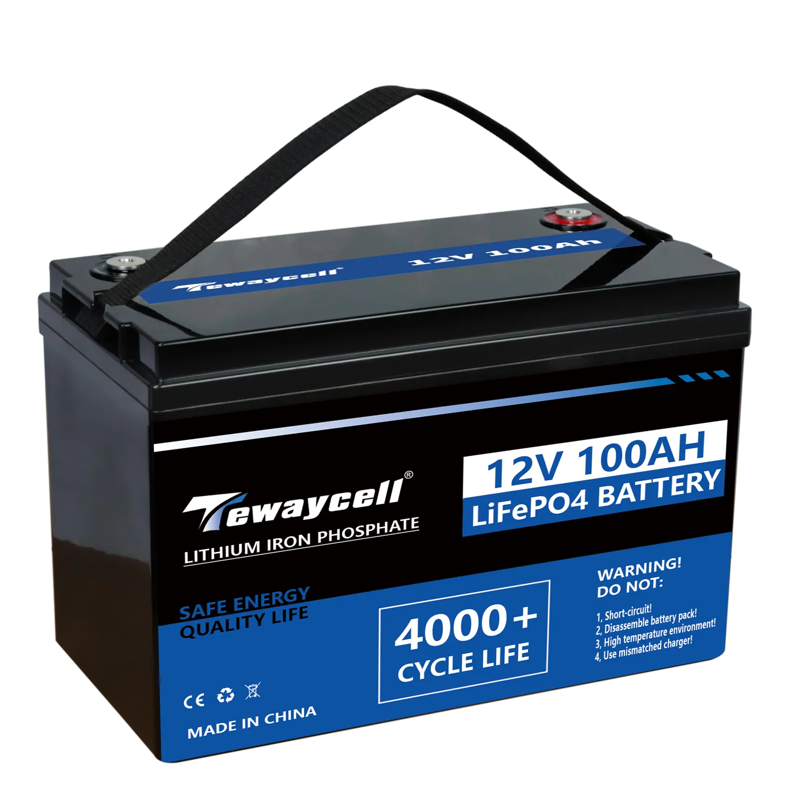 Wiederaufladbare 50 ah 100 ah 150 ah 200 ah LiFePO4 Tiefzyklus-Batteriepack 12 V 24 V 36 V 48 V Lfp4 Batteriepack