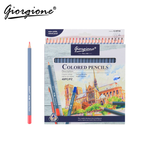 Crayons aquarellables Giorgione personnalisés, lot de 48, fourniture directe d'usine pour la vente en gros d'articles d'art, crayons de couleur solubles dans l'eau, 48 couleurs - Product Image 1