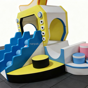 Équipement de jeu souple tout-en-un Nanpak en <span class=keywords><strong>bois</strong></span> <span class=keywords><strong>et</strong></span> <span class=keywords><strong>PVC</strong></span> pour intérieur/extérieur, toboggan, ramper, grimper, pour usage commercial, scolaire <span class=keywords><strong>et</strong></span> domestique - Product Image 1