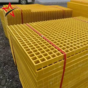 Fabrieksleverancier Geel Glasvezel Frp Traptreden En Geruite Plaat Plastic Duurzaam Rooster - Product Image 4