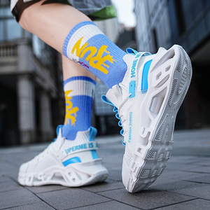 <span class=keywords><strong>Zapatos</strong></span> deportivos <span class=keywords><strong>talla</strong></span> grande 38-46 <span class=keywords><strong>zapatos</strong></span> <span class=keywords><strong>de</strong></span> hoja casuales transpirables tejidos con mosca para hombres - Product Image 3
