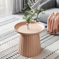 Table d'appoint ronde moderne pour la maison Table basse et thé pour le salon et la villa Caractéristique pliable pour la salle à manger