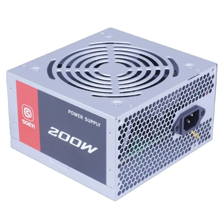 200W 8CM masaüstü bilgisayar kasası PSU mikro ATX anahtarlama güç kaynağı anahtarlama gücü 150W 250W 24pin kahverengi kutusu CE ROHS