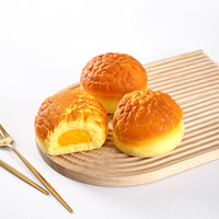 Pain d'ananas souple en PU à rebond lent, réaliste, anti-stress, sensoriel, jouet à presser, ornement de bureau, cadeau fantaisie