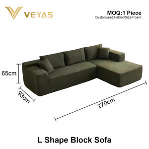Artículos de Comercio Electrónico con Envío Directo, Sofá Seccional en Forma de L, Esponja de Compresión para Uso en Apartamentos, Diseño Moderno y Minimalista, Foshan - Product Image 6