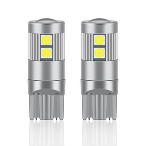 T10 3030 9smd 9 LED lỗi miễn phí nonpolarity 194 168 3030 xe Wedge giấy phép tấm ánh sáng đánh dấu đèn ngược bóng đèn trắng - Product Image 2