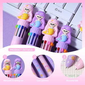 Penna multifunzione a 10 colori sirenetta - Product Image 1
