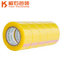Ruban d'emballage et de scellage YS Yiwu Courier 48mic en gros, grands rouleaux, film BOPP transparent jaune, vente en gros
