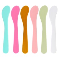 Spatule de mélange dorée en plastique pour masques DIY, spatule à masque facial, cuillère à maquillage, spatule cosmétique, cuillère pour le visage et le corps, pour la beauté et le mélange de masques boueux
